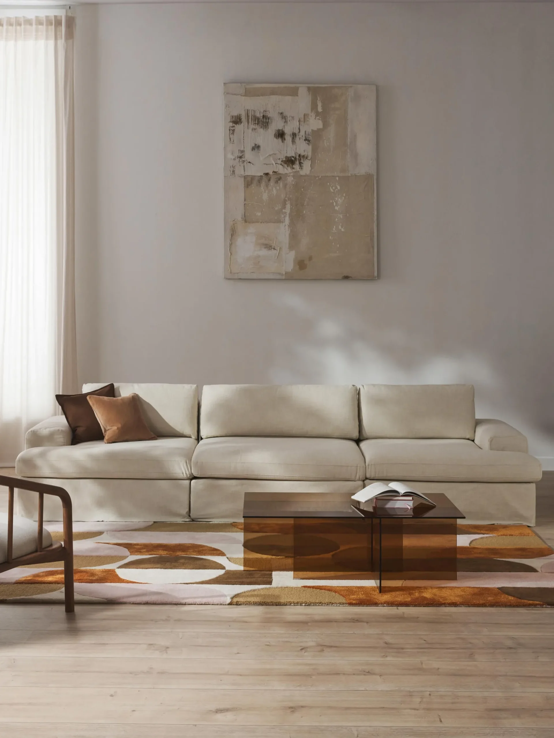 Divano componibile 4 posti con rivestimento sfoderabile Russell