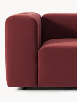 Divano componibile 3 posti in velluto Lena