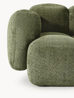Divano componibile 3 posti in teddy-bouclé Tayla
