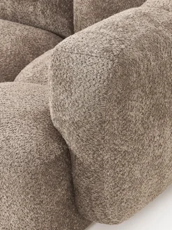 Divano componibile 4 posti in teddy-bouclé Tayla