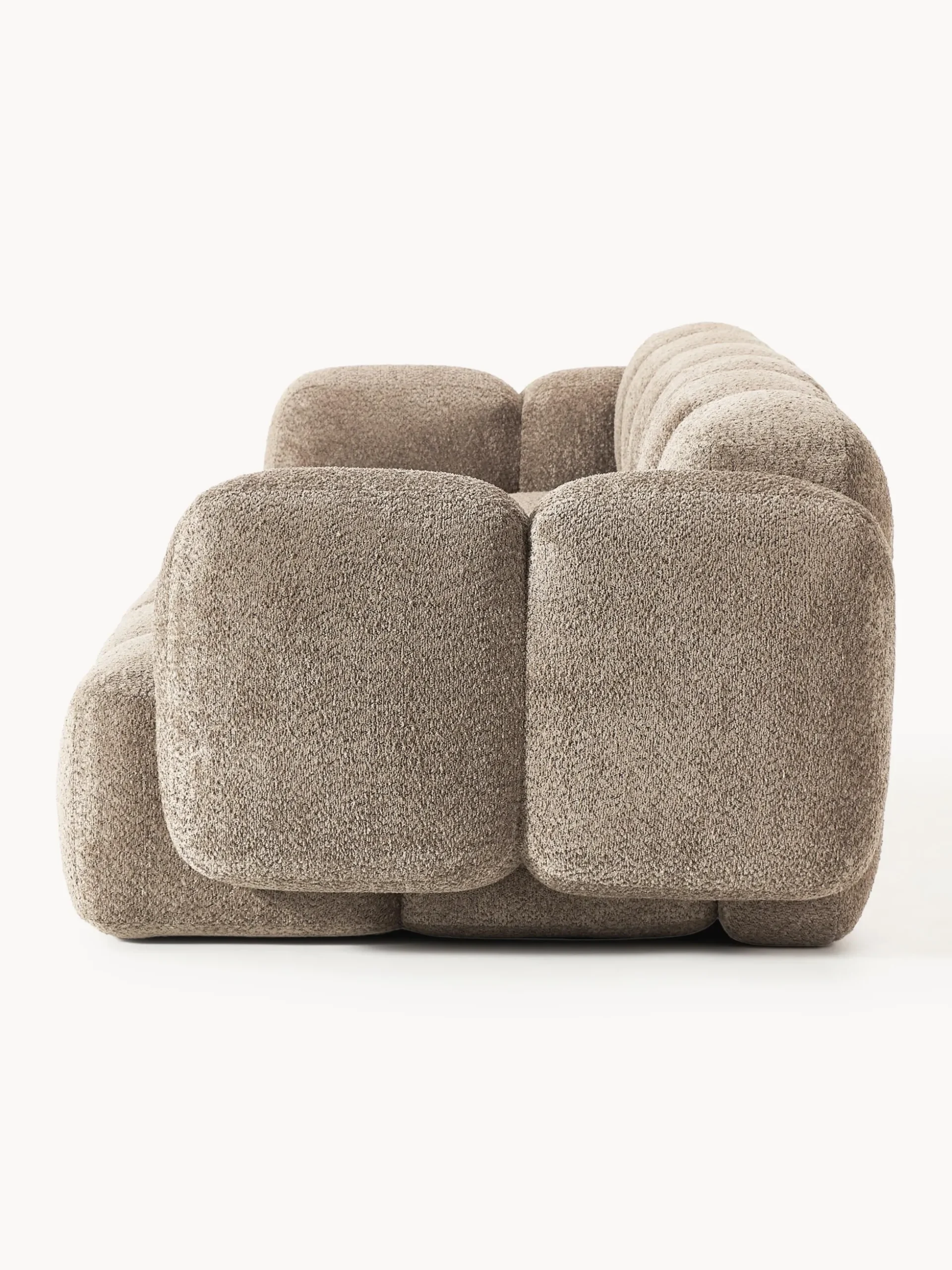 Divano componibile 4 posti in teddy-bouclé Tayla
