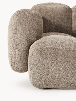 Divano componibile 4 posti in teddy-bouclé Tayla