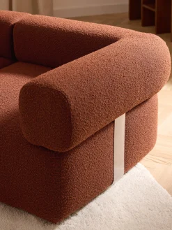 Divano componibile grande in bouclé Anton