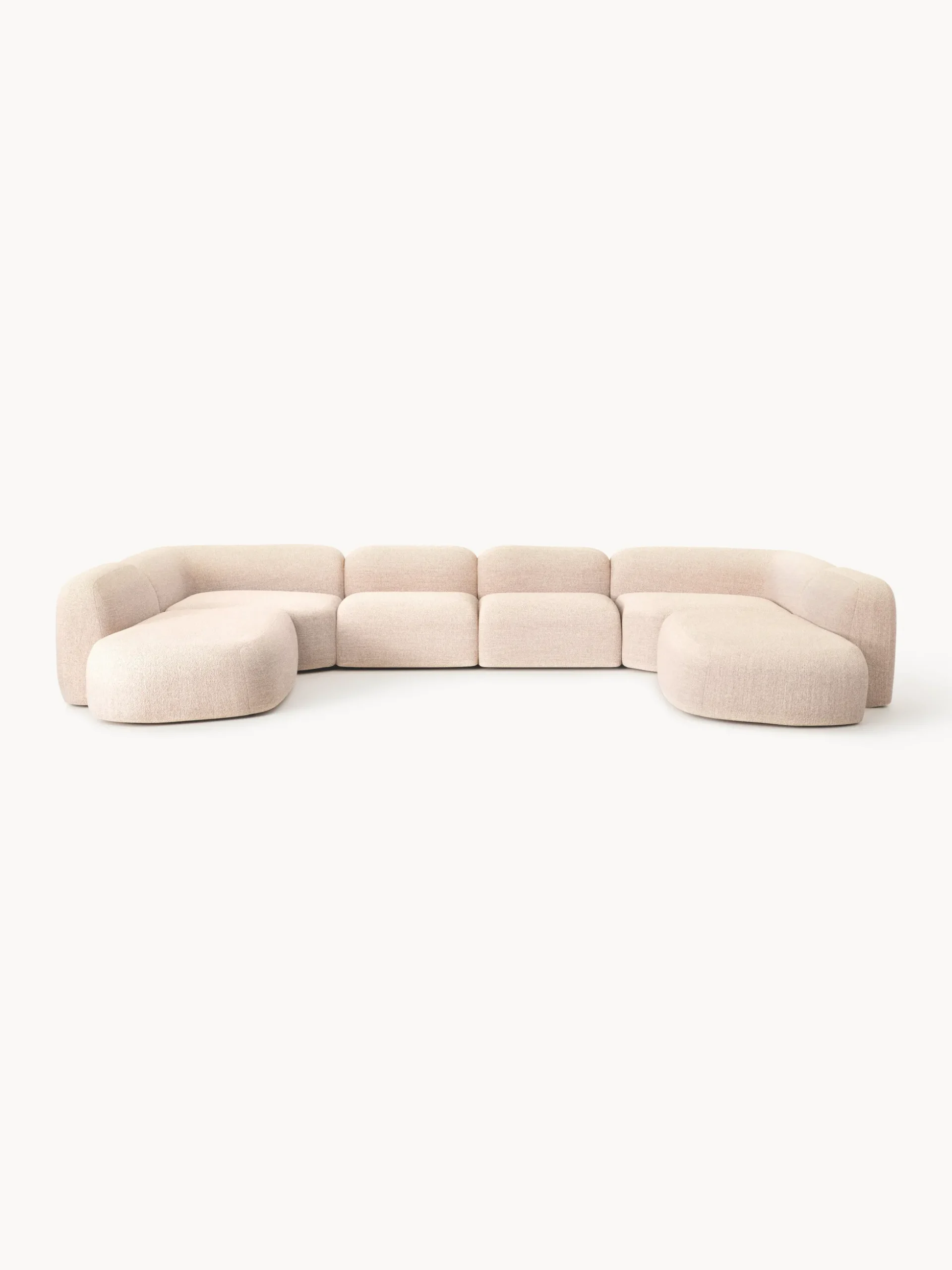 Divano componibile XL in bouclé Wolke
