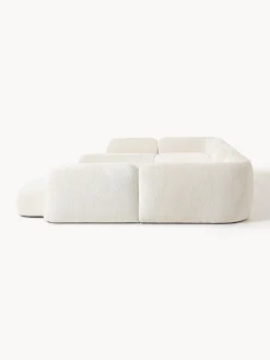 Divano componibile XL in teddy bouclé Wolke