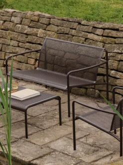 Divano da giardino 2 posti in acciaio Dapple