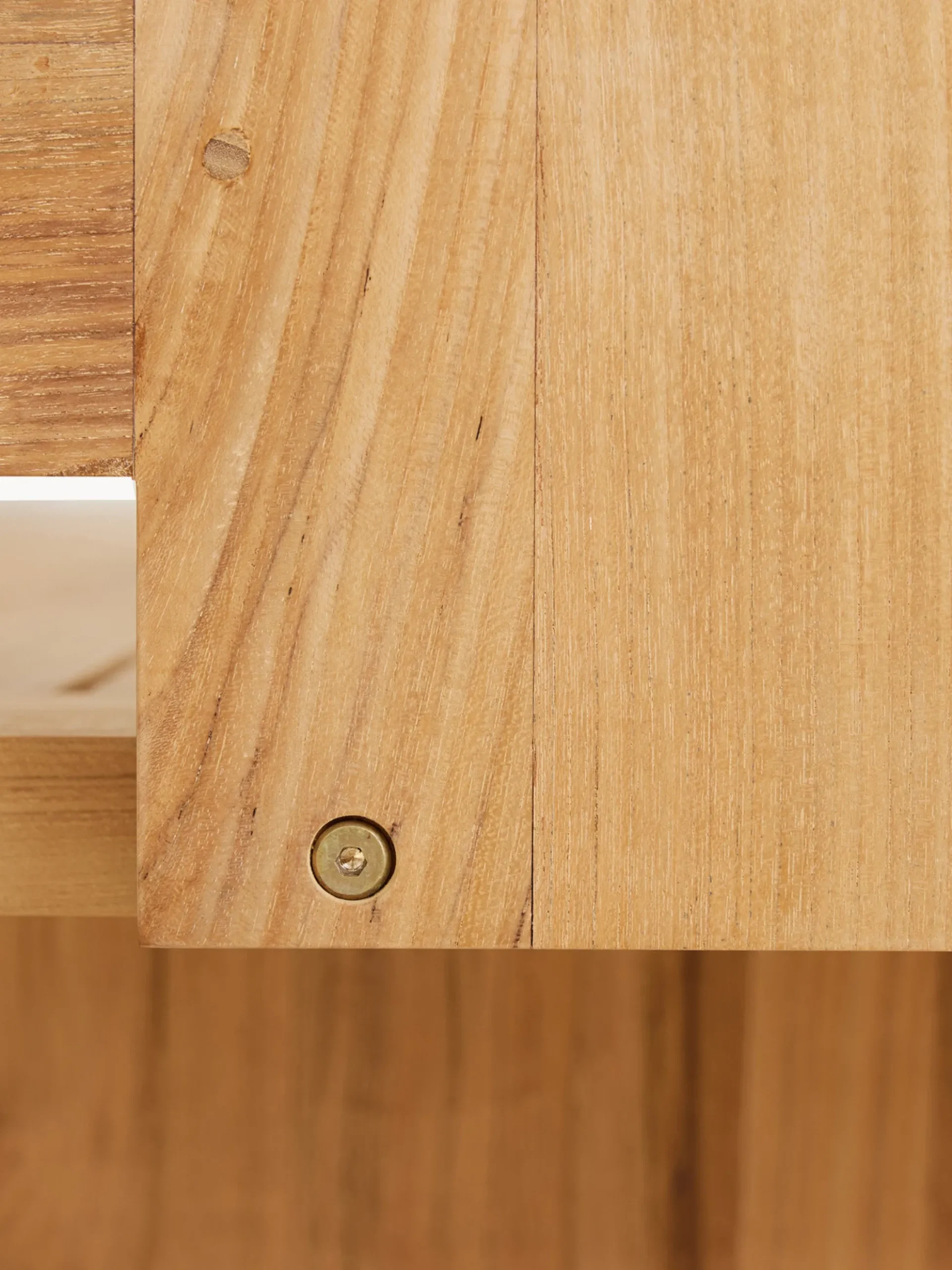 Divano da giardino in legno di teak Chalkstripe