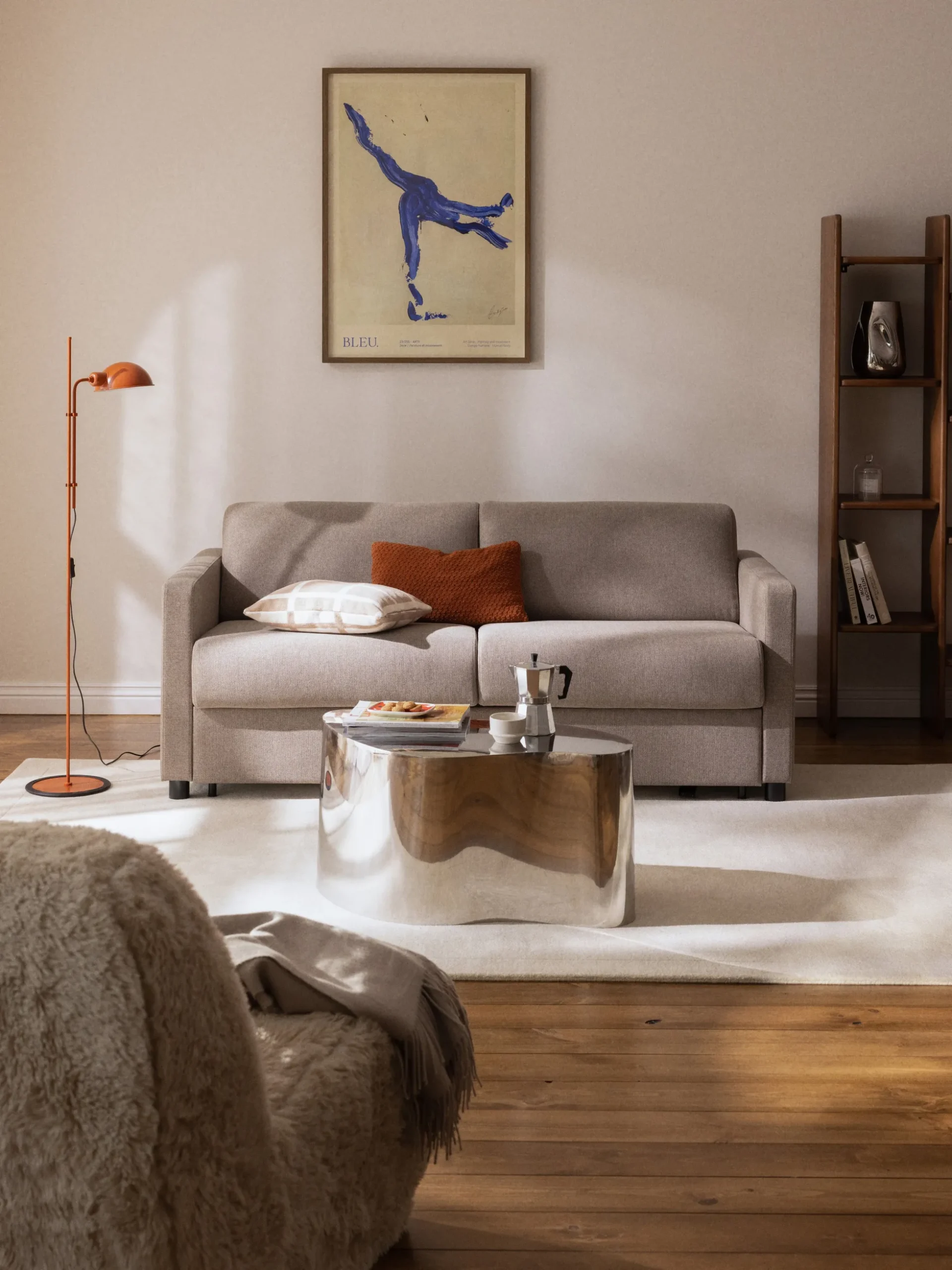Divano letto 2 posti con materasso Morgan