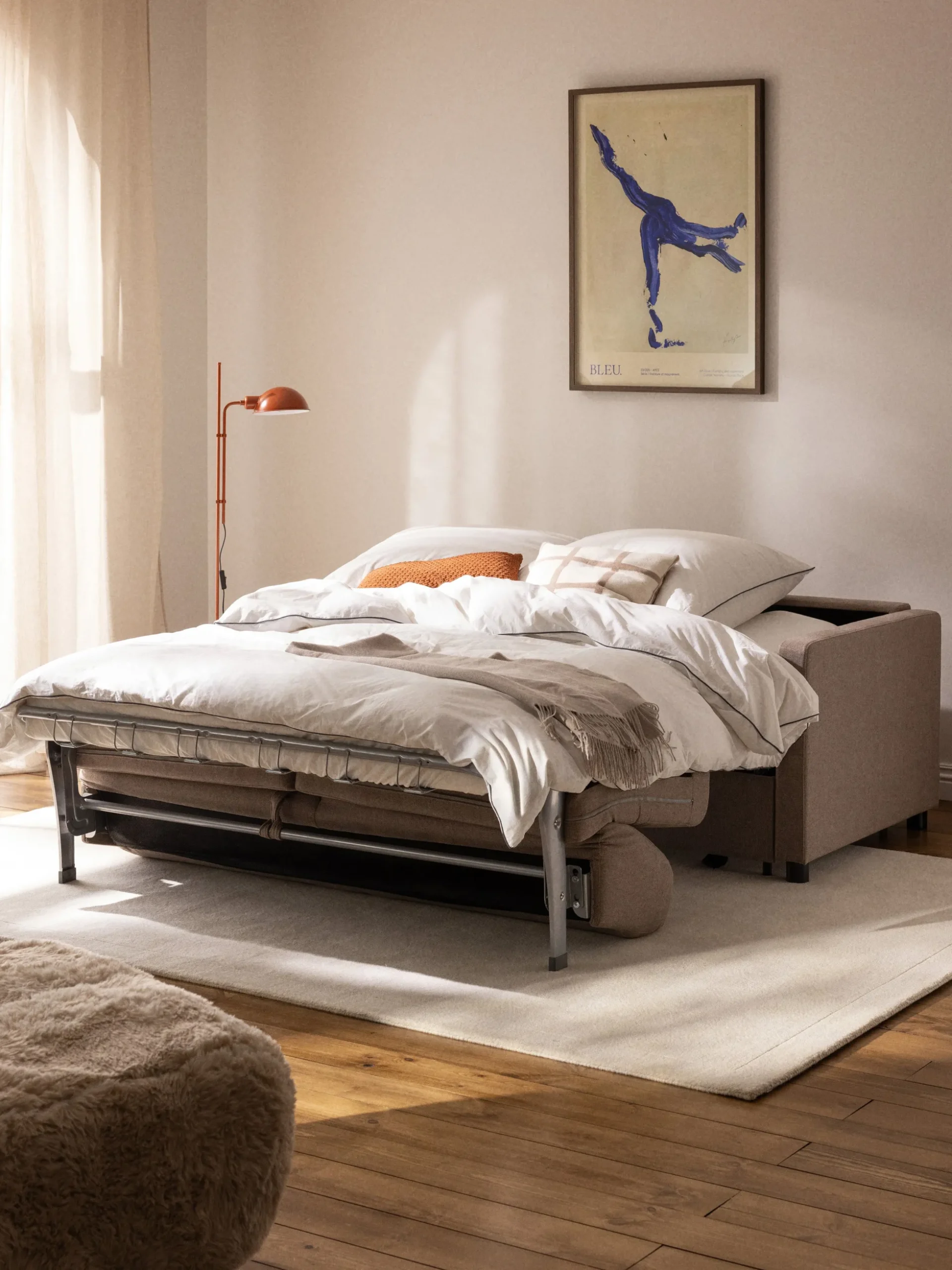 Divano letto 2 posti con materasso Morgan