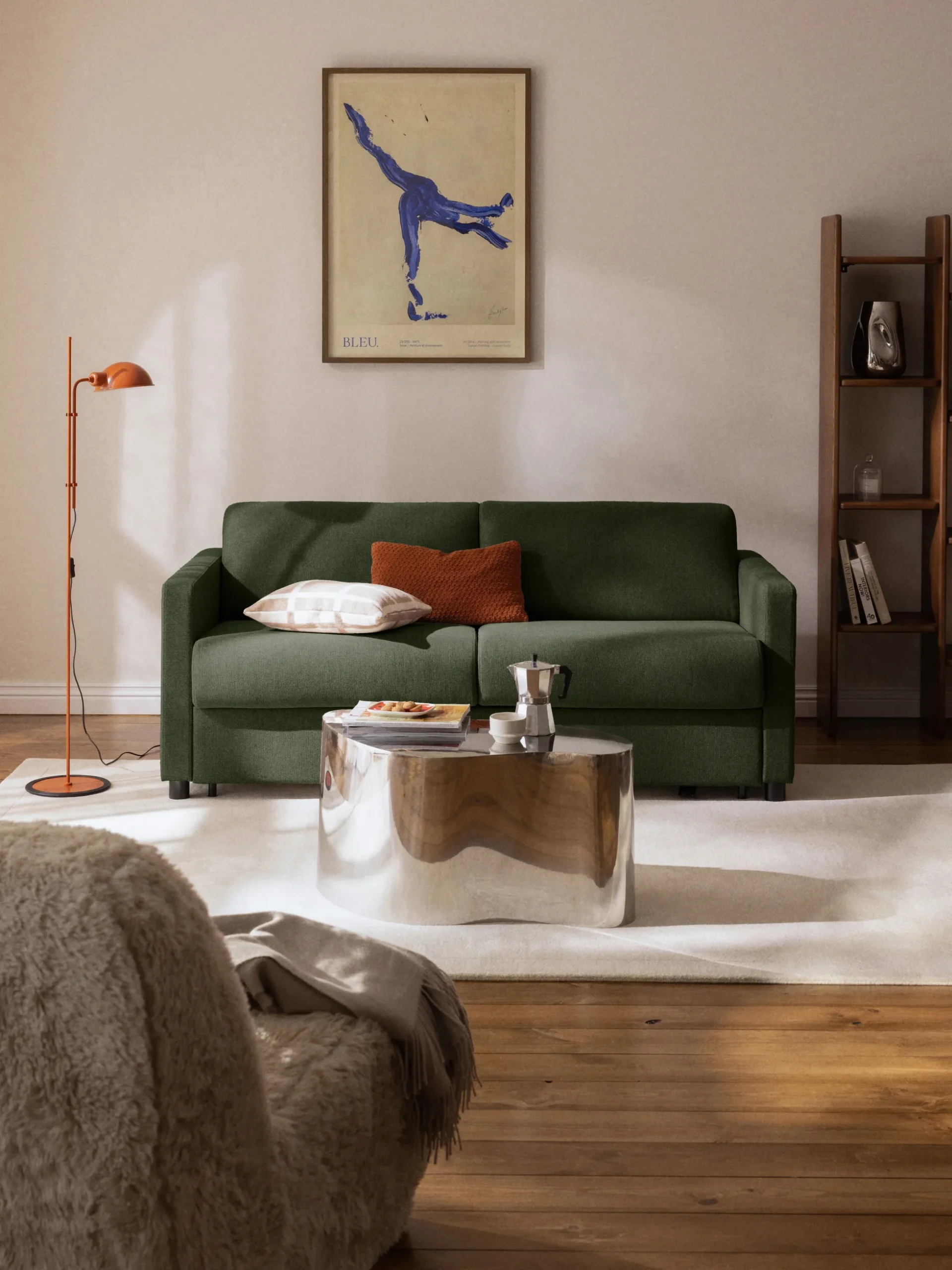 Divano letto 2 posti con materasso Morgan