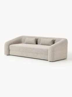 Divano letto 3 posti in bouclé Eliot