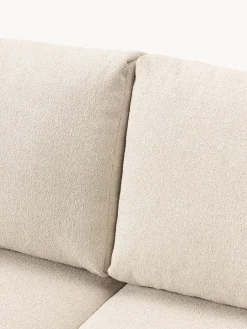 Divano letto 3 posti in bouclé con vano contenitore Tasha