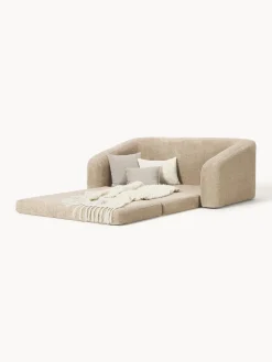 Divano letto 2 posti in teddy-bouclé Eliot