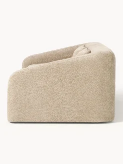 Divano letto 3 posti in teddy-bouclé Eliot