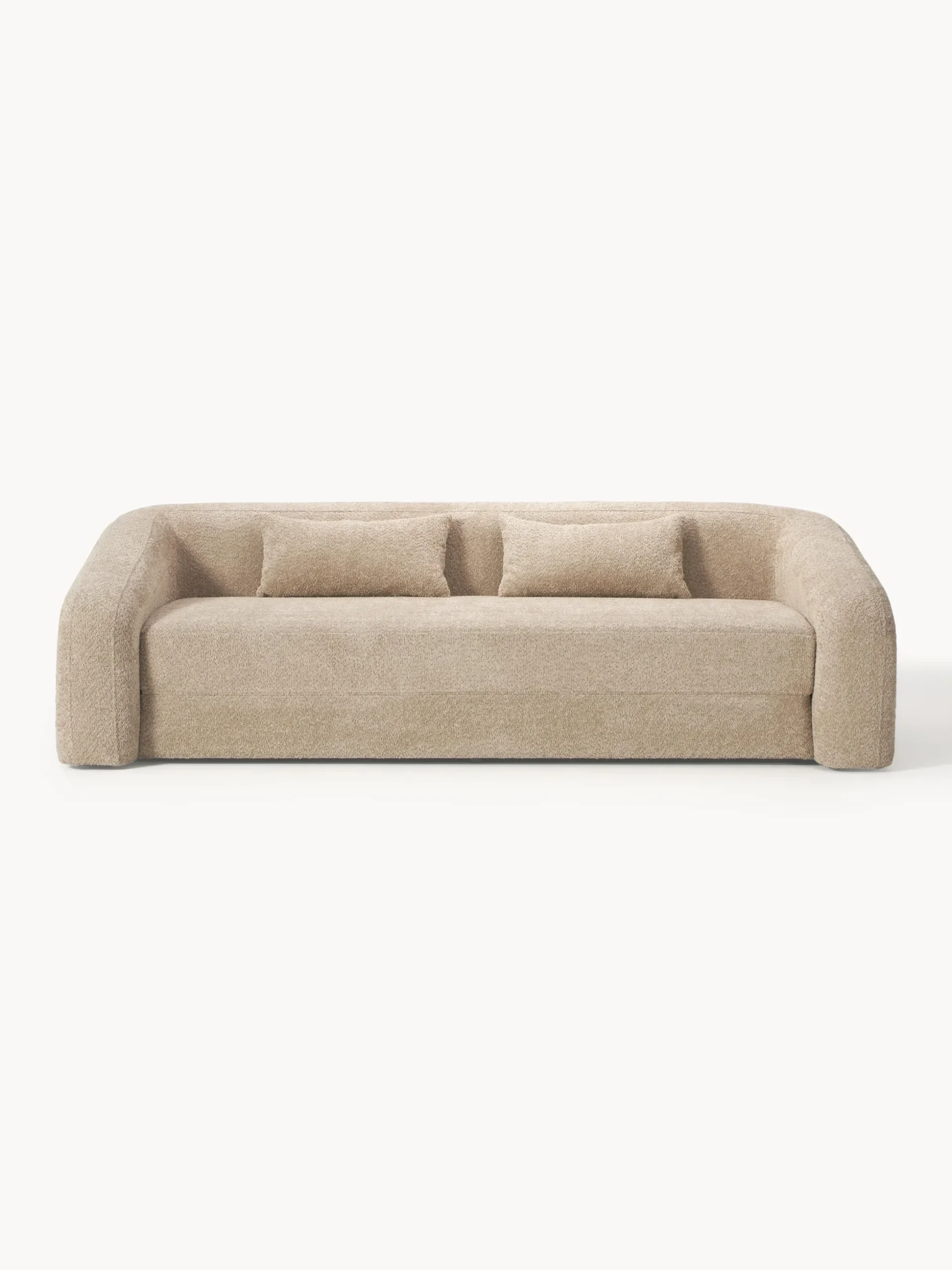 Divano letto 3 posti in teddy-bouclé Eliot