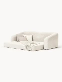 Divano letto 3 posti in teddy-bouclé Eliot