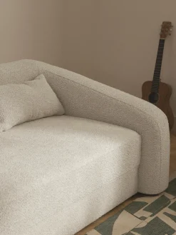 Divano letto 3 posti in teddy-bouclé Eliot