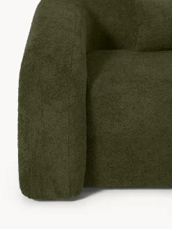 Divano letto 3 posti in teddy-bouclé Eliot