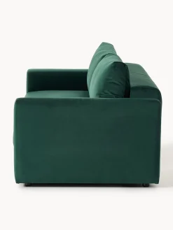 Divano letto 3 posti in vellutocon contenitore Tasha