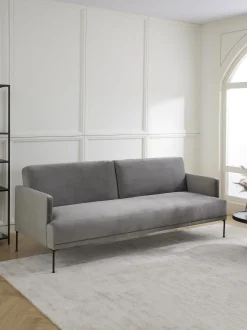 Divano letto 3 posti in velluto Fluente