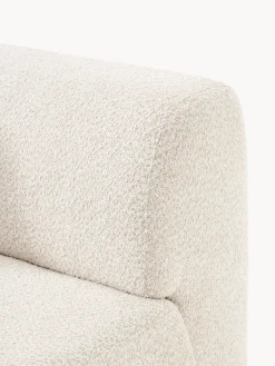 Divano letto angolare in teddy-bouclé con contenitore Pao