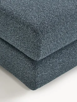 Divano letto angolare in bouclé con contenitore Ladina