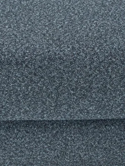 Divano letto angolare in bouclé con contenitore Ladina