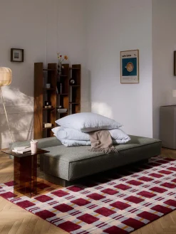 Divano letto in bouclé con contenitore David