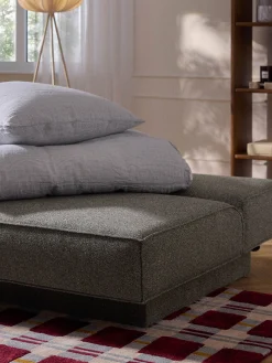 Divano letto in bouclé con contenitore David