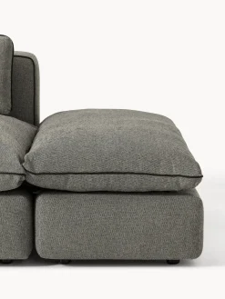 Divano XL componibile 3 posti con poggiapiedi Felix