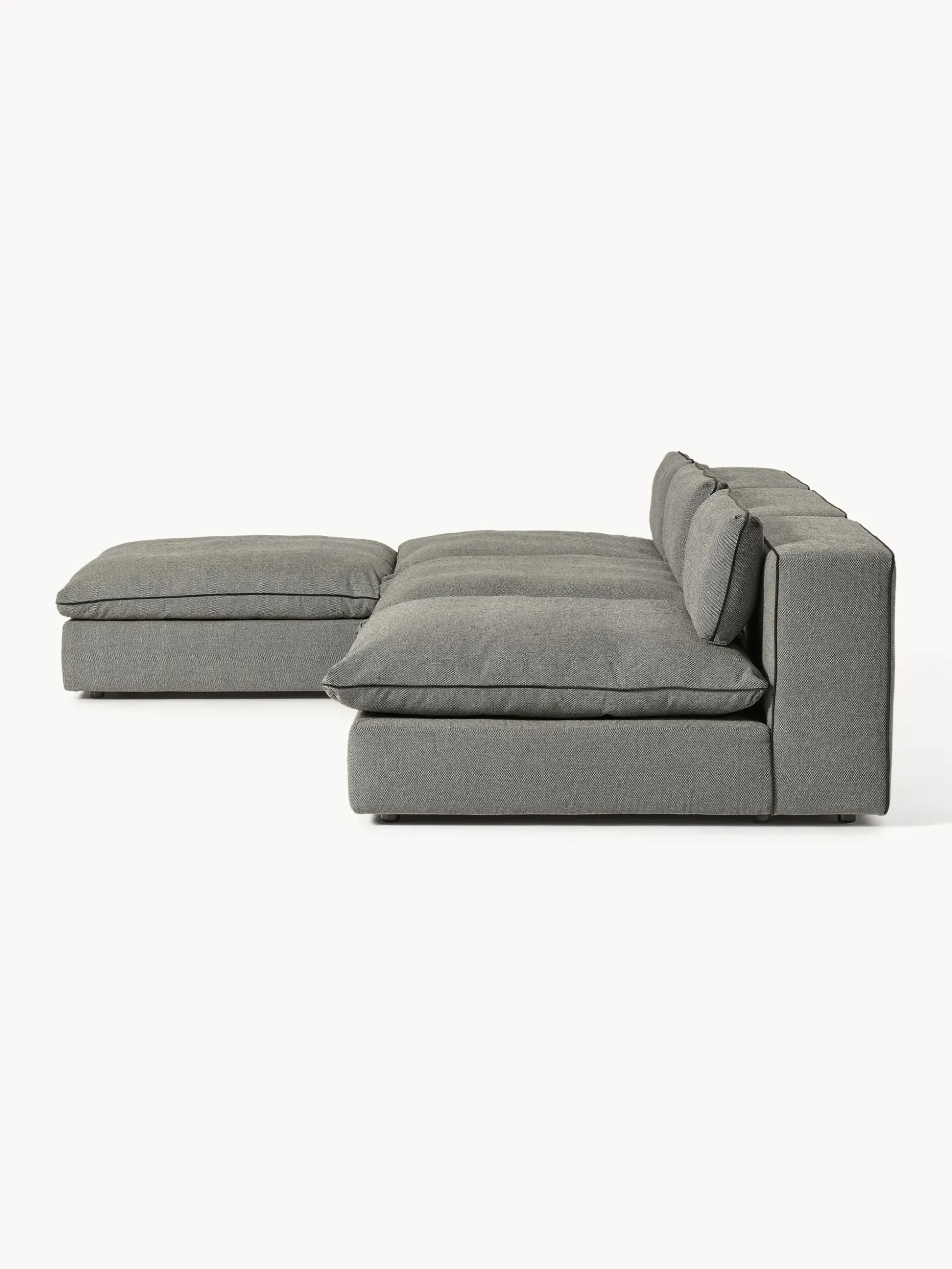 Divano XL componibile con poggiapiedi Felix (sinistra/destra)