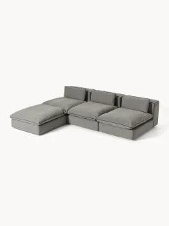Divano XL componibile con poggiapiedi Felix (sinistra/destra)
