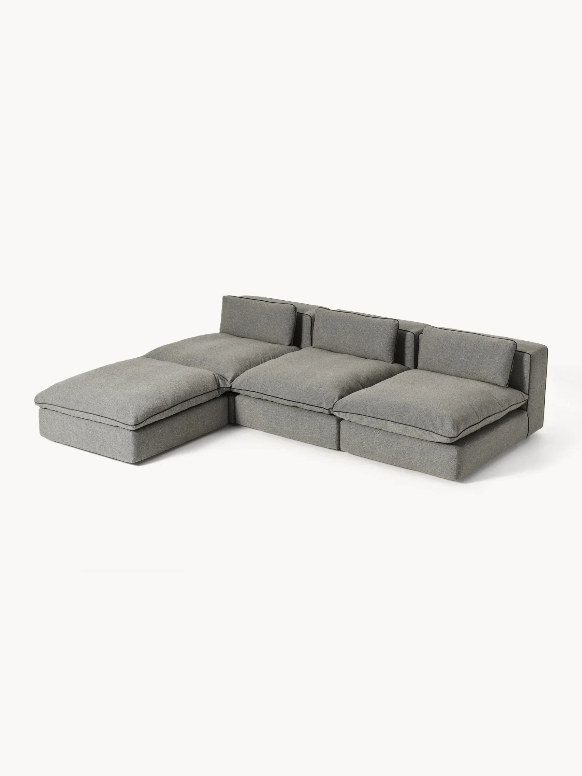 Divano XL componibile con poggiapiedi Felix (sinistra/destra)