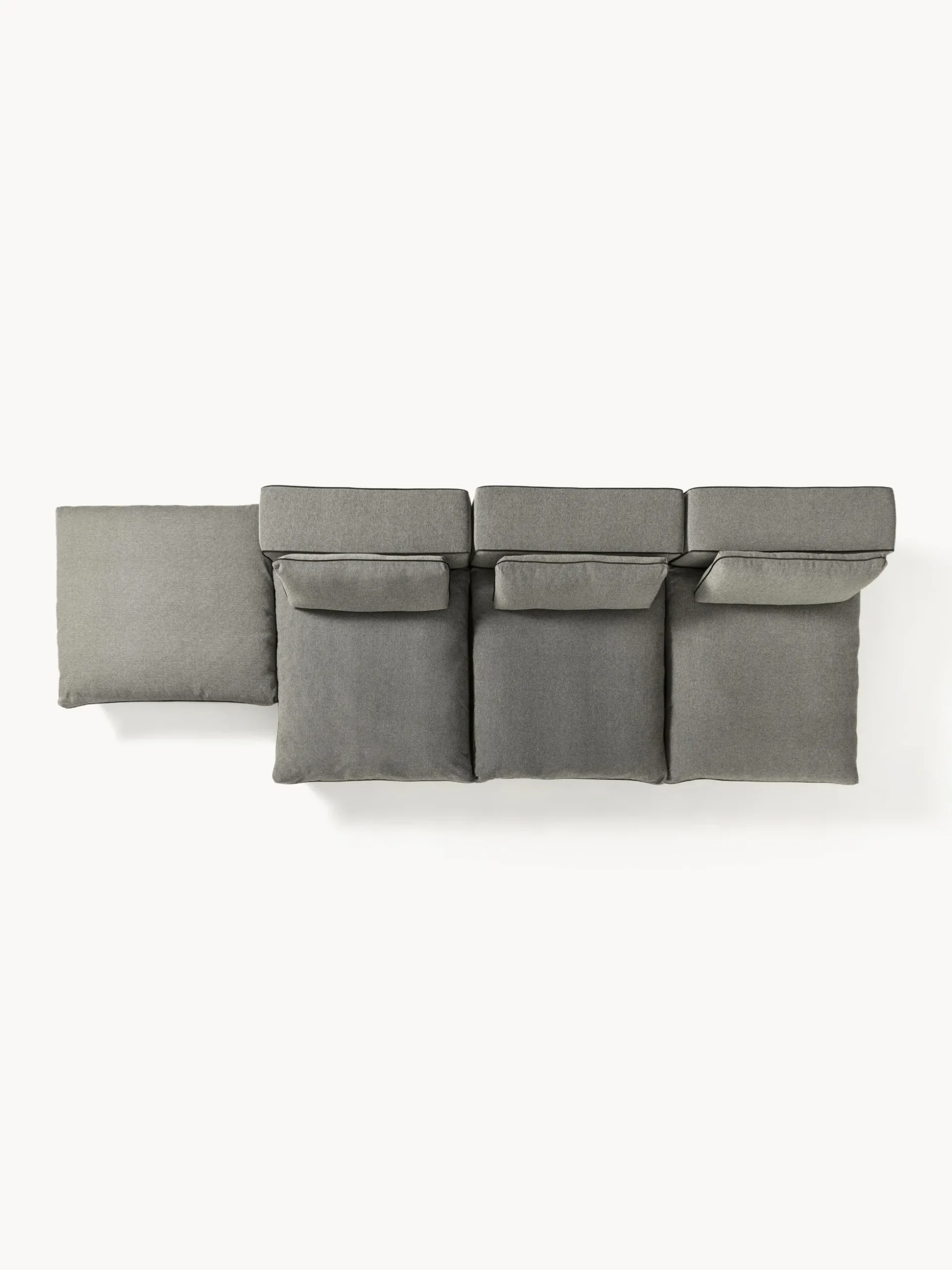 Divano XL componibile con poggiapiedi Felix (sinistra/destra)
