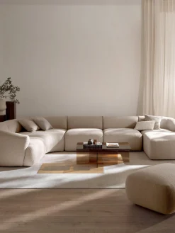 Divano XL componibile in bouclé Sofia