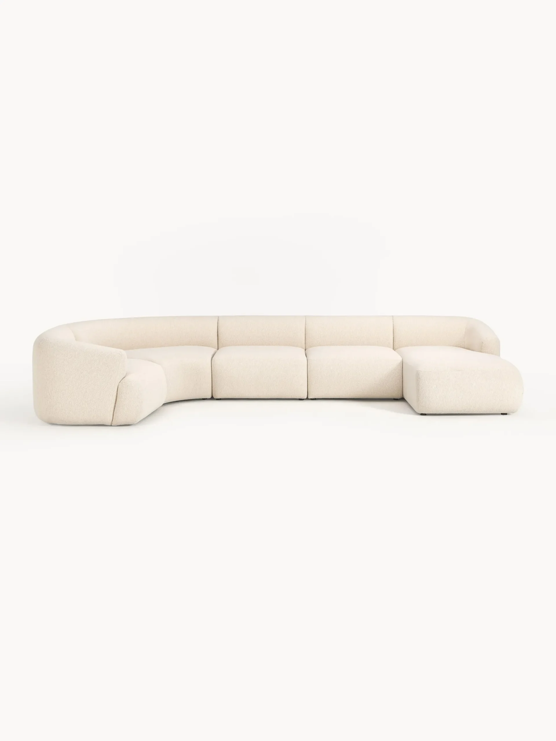 Divano XL componibile in bouclé Sofia