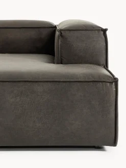 Divano XL componibile in pelle Lennon