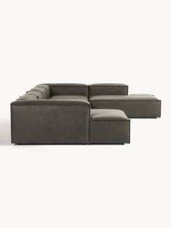 Divano XL componibile in pelle Lennon
