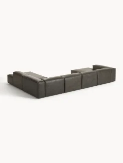 Divano XL componibile in pelle Lennon
