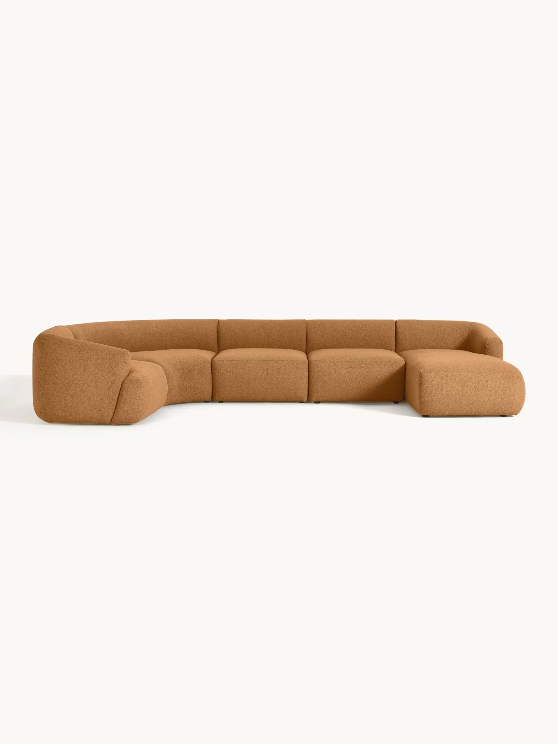 Divano XL componibile in bouclé Sofia