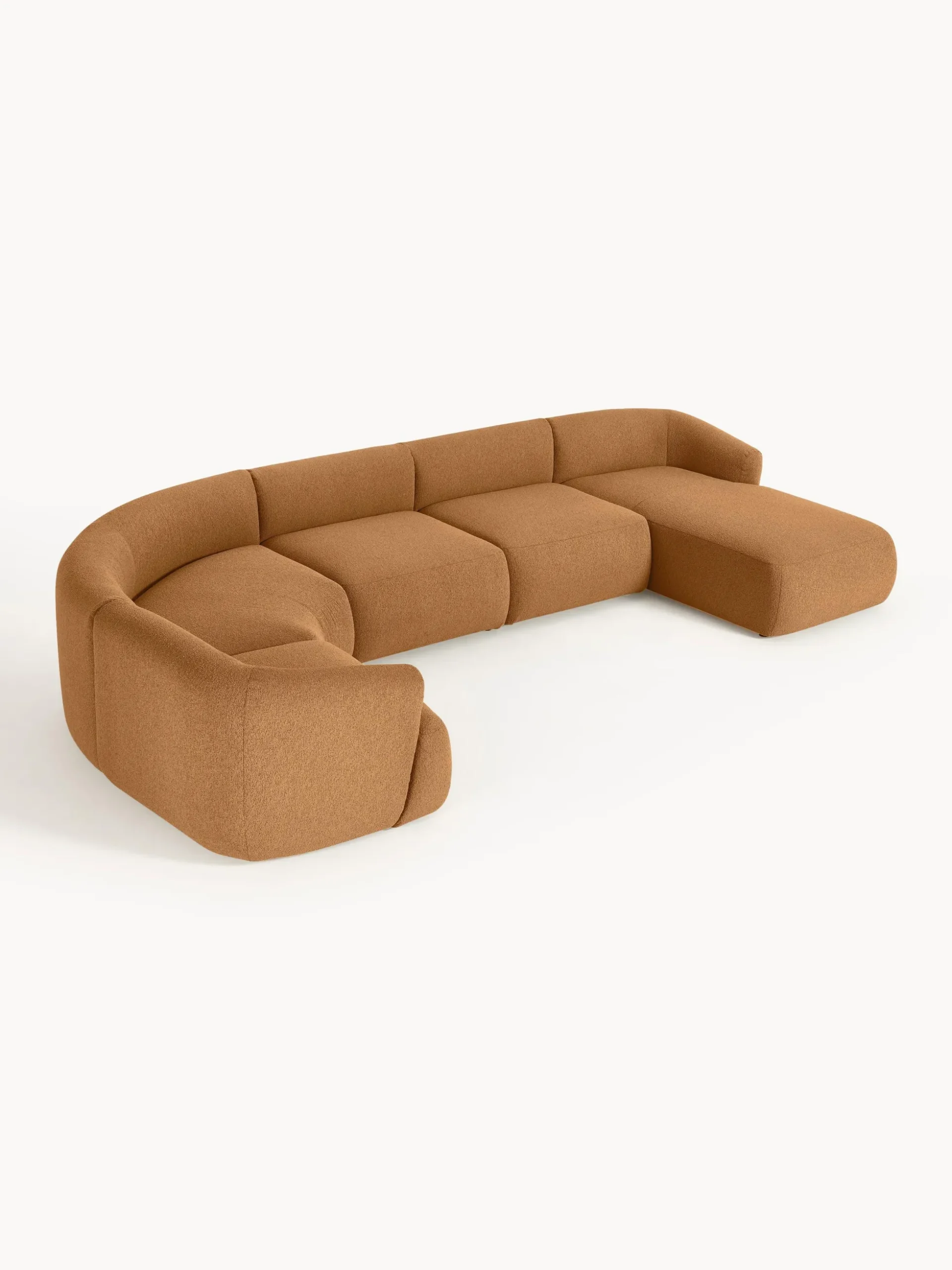 Divano XL componibile in bouclé Sofia