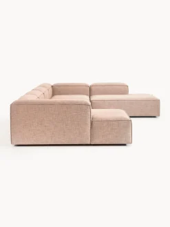 Divano XL componibile in misto lino Lennon