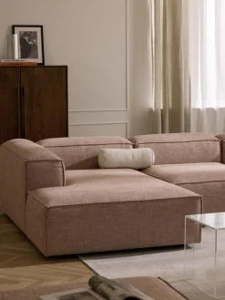 Divano XL componibile in misto lino Lennon