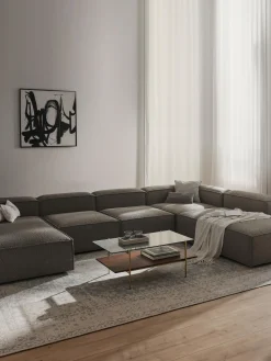 Divano XL componibile in bouclé Lennon