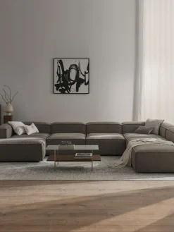 Divano XL componibile in bouclé Lennon