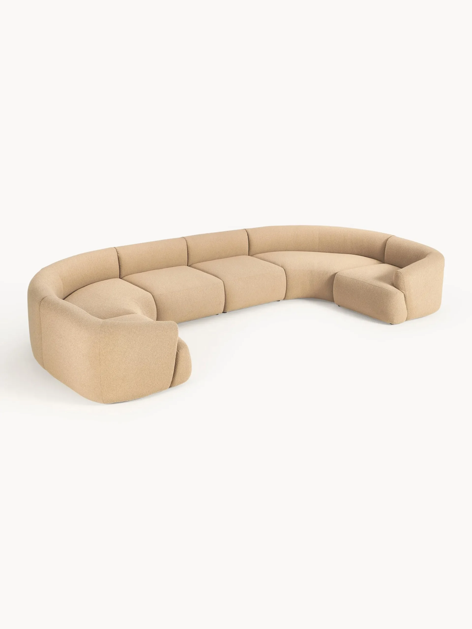 Divano XL componibile in bouclé Sofia