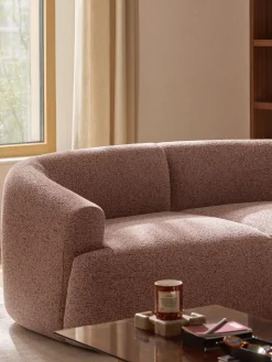 Divano XL componibile in bouclé Sofia