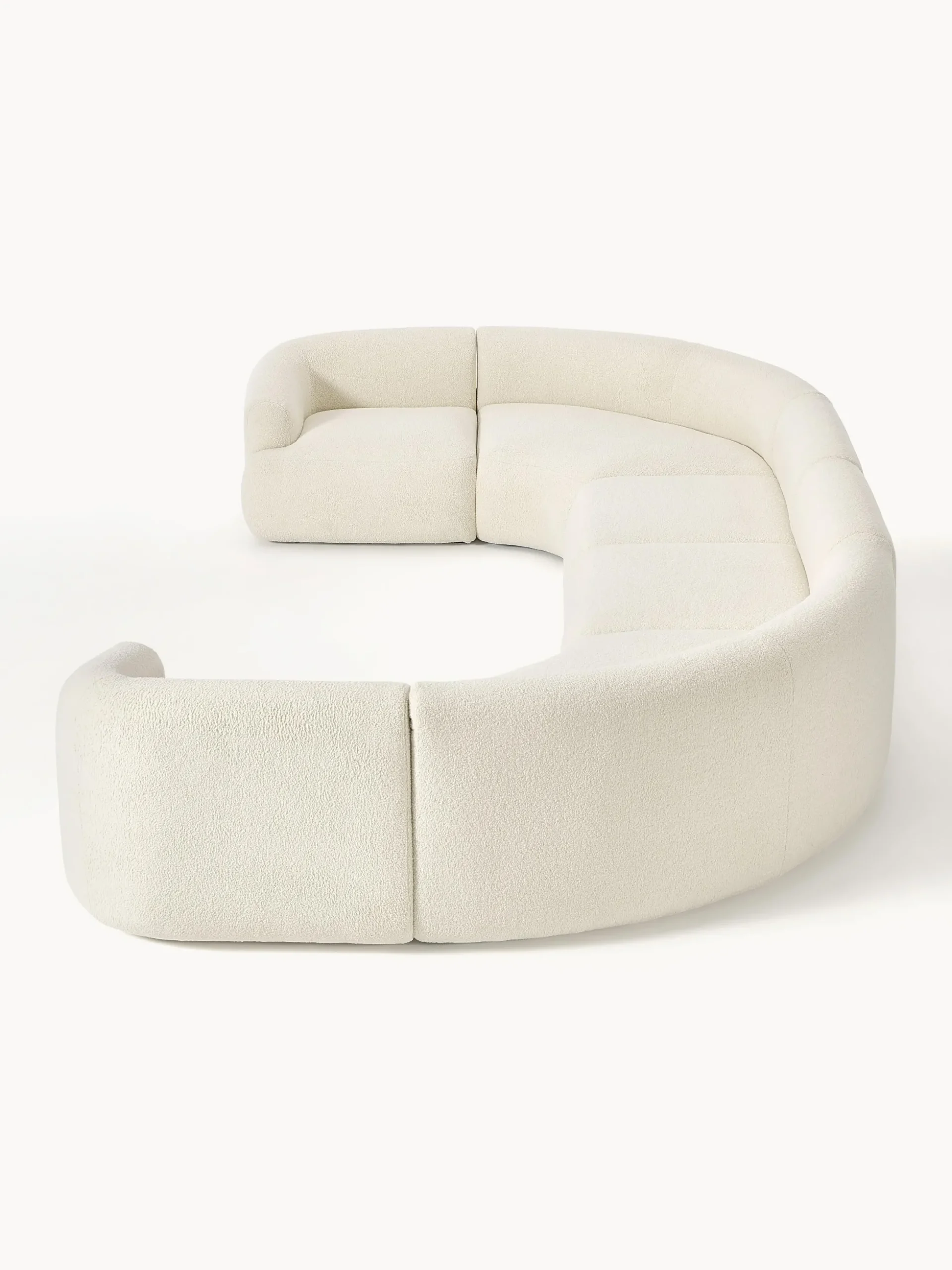 Divano XL componibile in teddy Sofia