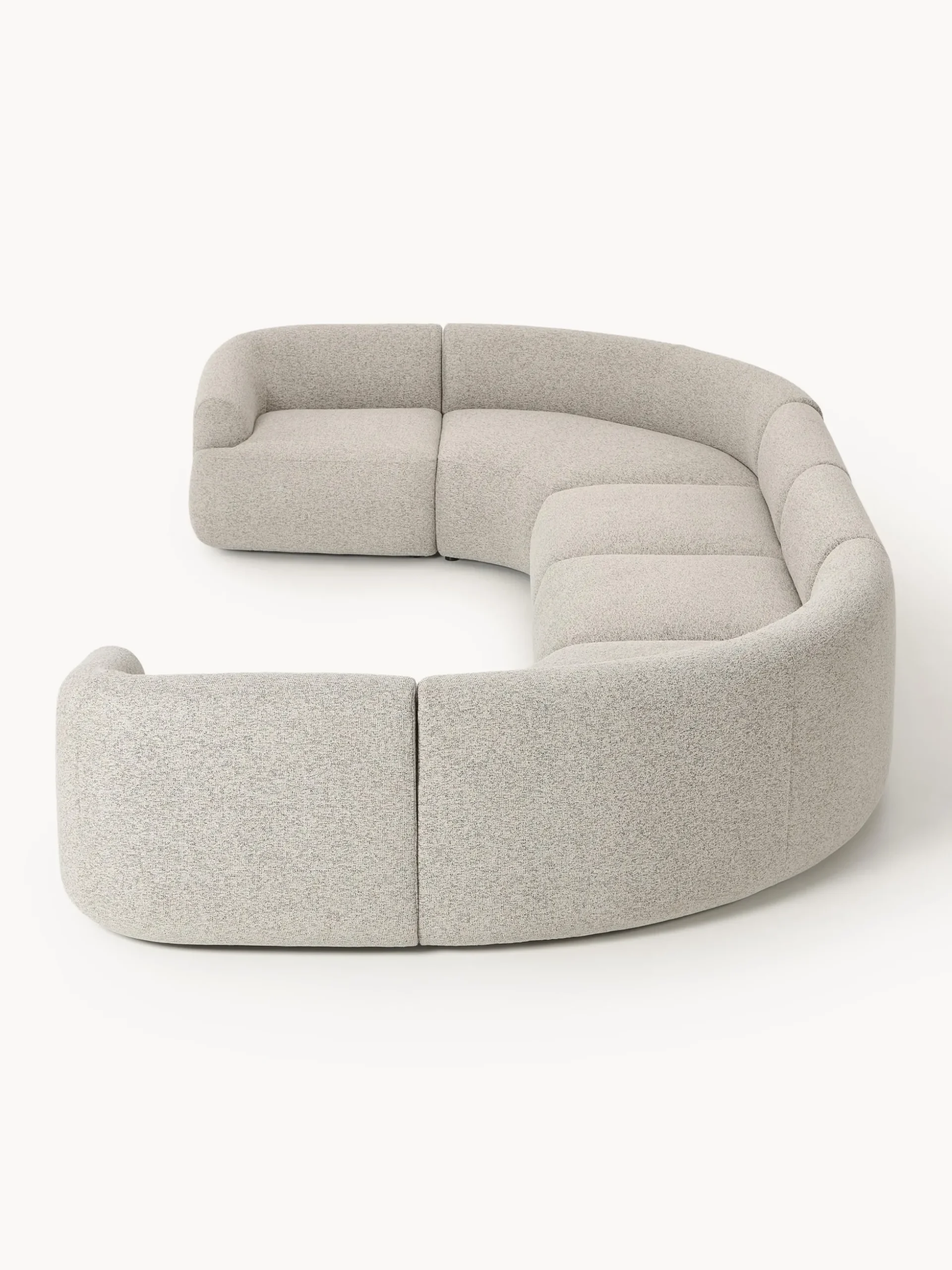 Divano XL componibile in bouclé Sofia