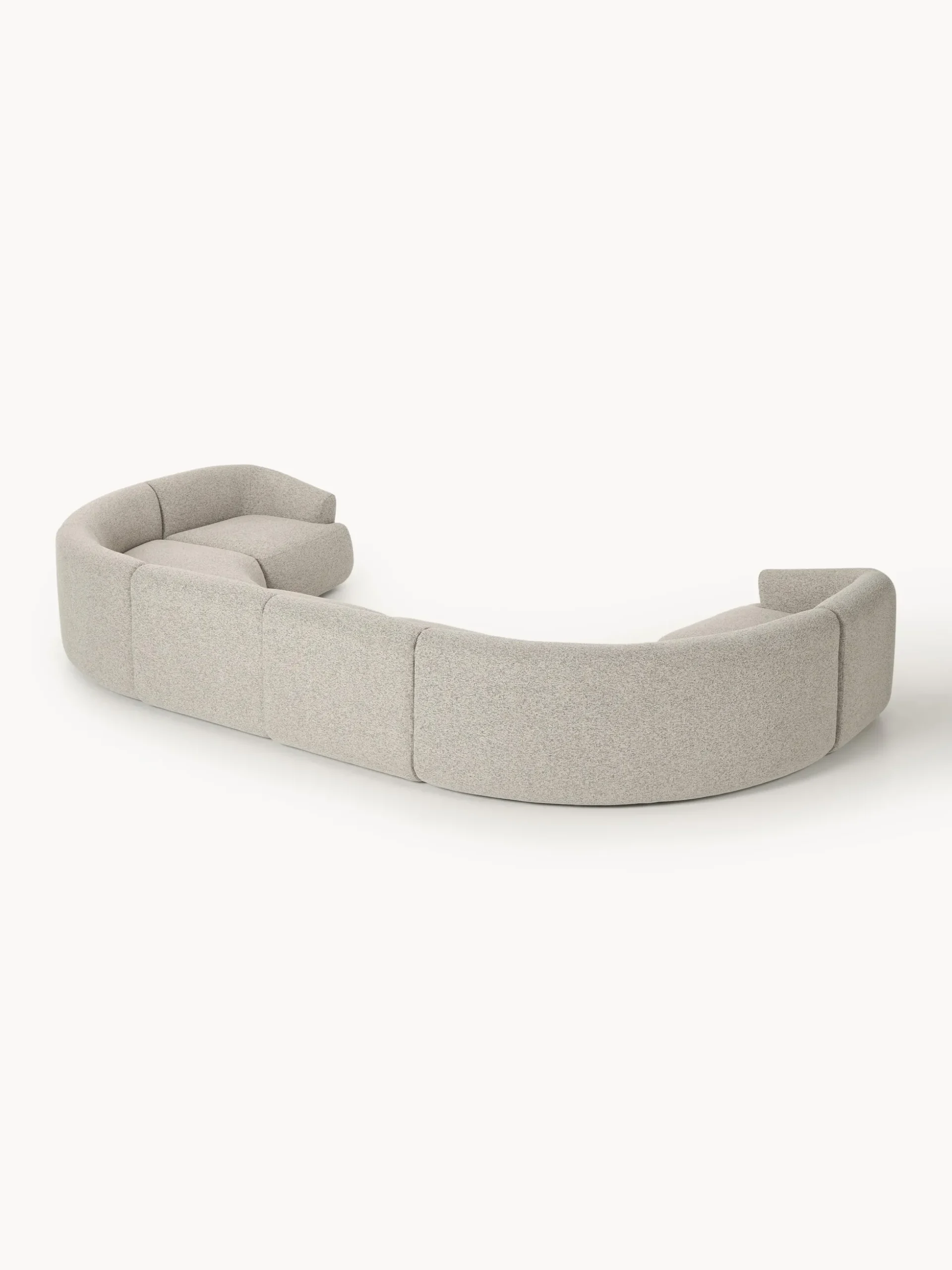 Divano XL componibile in bouclé Sofia